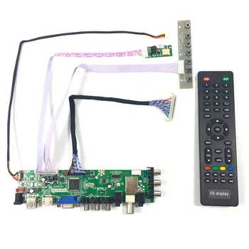 VGA AV USB ATV DTV LCD Denetleyici Kurulu T. M3663. 81 çalışma için 17 inç 1280x1024 G170EG01 V1