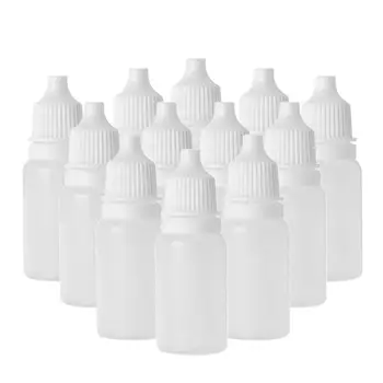 20 adet 15ml Şeffaf Sıkılabilir Sıvı Damlalık Şişeler Boş Plastik Göz Sıvı yağ Kabı döner kapaklı şişeler Sızdırmaz