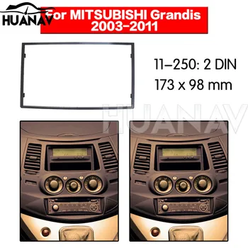 HUANAV Araba Radyo stereo montajı adaptörü fasya 2003-2011 Mitsubishi Grandic 2DIN Stereo çerçeve Ses Fascias