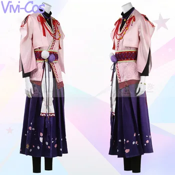 Vivi-Cos Oyunu Topluluk Yıldız Oukawa Kohaku Serin Yakışıklı Kimono Suit Cosplay Unisex Kostüm Rol Oynamak Parti Yeni XS-XXXL