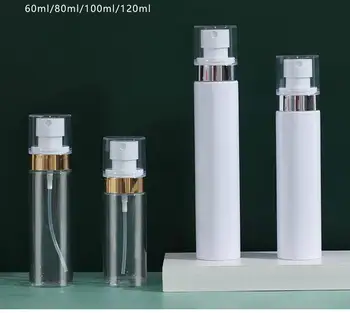 PET Plastik Parfüm Şişeleri Kozmetik Kapları Sprey pompa şişeleri Seyahat Taşınabilir Alt Şişe 60ml 80ml 100ml 120ml SN1158