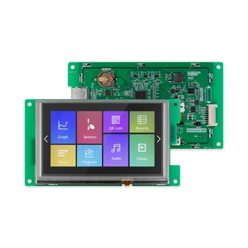 Wizee 5 inç 800*480 HMI dokunmatik ekran ,TTL seri ekran,RTC Modülü ile, atama operatörü için ücretsiz bir hata ayıklama desteğidir