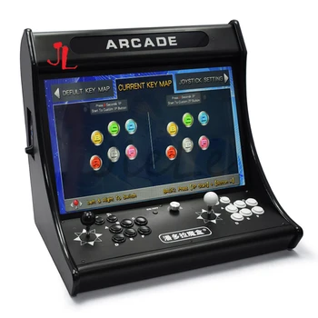 2 Oyuncu Arcade Konsol Kabine Makinesi ile İnşa Pandora 3D SAGA CX DX 24 İnç IPS 8000 Oyun Joystick Düğme Sikke Alıcı