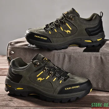 Yüksek Kaliteli Erkek yürüyüş ayakkabıları Sonbahar Kış Marka Açık Erkek Spor Trekking Dağ Botları Su Geçirmez Tırmanma spor ayakkabı