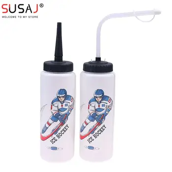 Hokey Su Şişesi spor şişesi 1000ML Buz Hokeyi Eldivenleri BPA Ücretsiz Buz Hokeyi Futbol Lacrosse Şişeleri spor ekipmanı