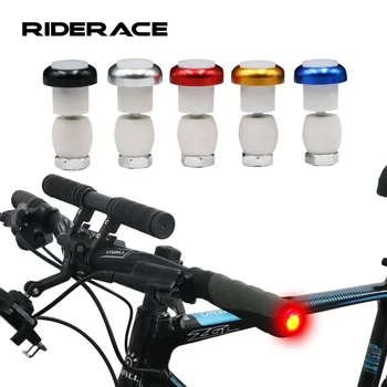 2 Adet Bisiklet Gidon ışık Ayarlanabilir Led sinyal lambası MTB Yol bisiklet kolu çubuğu kör tapa Kapağı Güvenlik Uyarı Gösterge Lambası