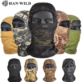 HANWILD Açık Tam Yüz Maskesi Taktik Airsoft Kap Eşarp Kamuflaj Balaclava Bisiklet Maskesi Bandana Eşarp Kumaş Maske Anti-toz