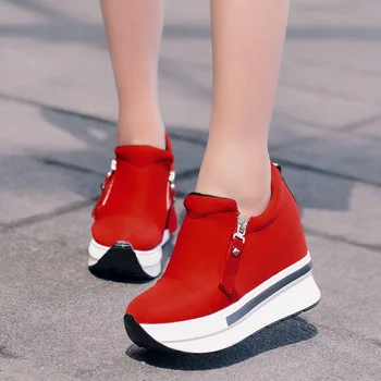 2021 Kadın gündelik ayakkabı Ayakkabı Rahat Platform Kadın yüksek topuklu ayakkabı Gelişmiş Ayakkabı Kadın vulkanize ayakkabı Zapatos De Mujer