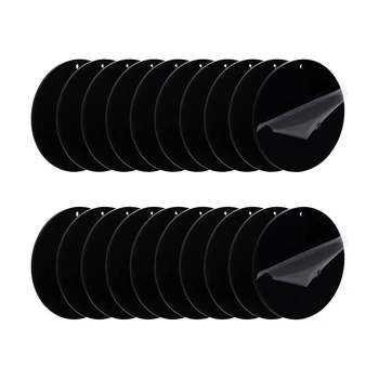 Akrilik boşlukları siyah diskler ile delik süsleme DIY Anahtarlık el sanatları dekorasyon için