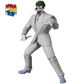 Orijinal Mafex DC Comics Joker Batman Kara Şövalye Döner Anime Aksiyon Figürü 6 İnç Koleksiyon figürler Model Oyuncaklar