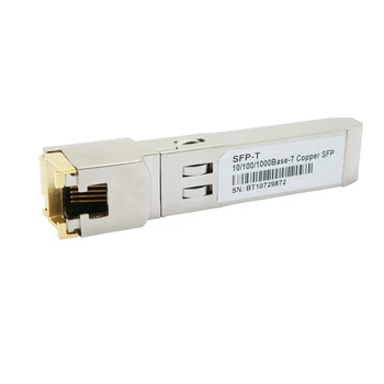 Gigabit RJ45 SFP Modülü 10/100/1000 Mbps SFP Bakır RJ45 SFP Alıcı-verici Gigabit Ethernet Anahtarı