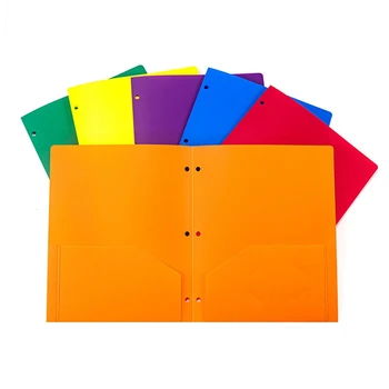 6 Adet 2 Cepler Klasör Ve 3 Delik 6 Renkler Klasörleri Dosya Klasörleri İçin Okul, Ev, Ofis