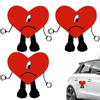Kalp Araba Sticker Otomatik Pencere Kapı Gövde Vinil Kalp çıkartma Çıkartmaları Dizüstü Dekorasyon Otomobil Styling