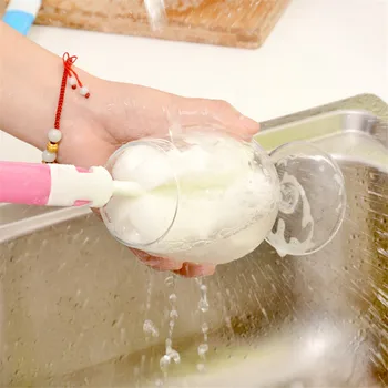 Su Şişesi Termos Temizleme Araçları Uzun Saplı Sünger Fırçalar toksik Olmayan Ayrılabilir Temizleme Fırçası Süt Cam Şişe Yıkama