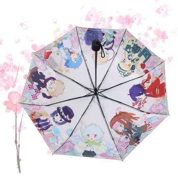 Oyun Dramatik Cinayet DMMD NOİZ Katlanır Şemsiye Anime Cosplay Taşınabilir Güneşli Ve Yağmurlu Şemsiye Damla Gemi