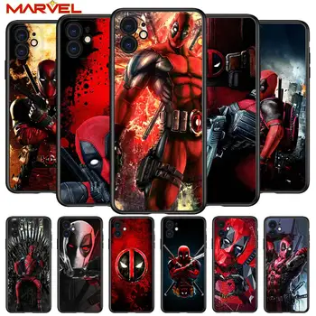 Deadpool Kahraman Marvel Apple iPhone 12 Pro Max Mini 11 Pro XS Max X XR 6S 6 7 8 Artı 5S SE2020 Yumuşak Siyah telefon kılıfı