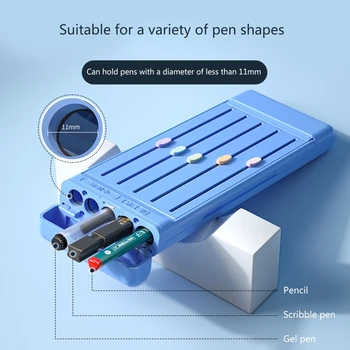 Nolvety kırtasiye seti Içerir Jel Kalem Mekanik Kalemler Silgi Cetvel Kompakt ABS Kalem için Kılıf için Öğrenci Çocuk Okul W3JD