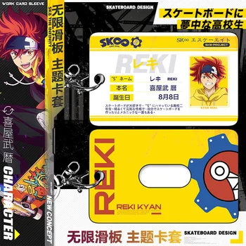 Japon animesi SK8 Langa Hasegawa Cosplay Akrilik Öğrenci kart tutucu Anahtarlık Kart Durumda Banka kart tutucu Sahne Kolye Hediyeler