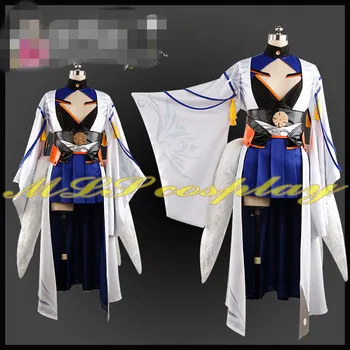 Anime cosplay Azur Lane Kimono Tilki Kuyrukları Cosplay Kostüm Mücadele Elbise Bir