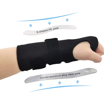 1 ADET Çelik Ayrılabilir Bilek Desteği Ateli Artrit Band Wrap Koruyucu Karpal Tünel Wrister Brace Burkulma Önleme Spor Salonu için