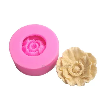 Çiçeklenme 3D Çiçek Sabun Kalıp silikon Kalıp El Yapımı Sabun Kalıp Mum Kalıp El Sanatları DIY Hediyeler Kaynağı Fondan Kalıp Kek Dekor
