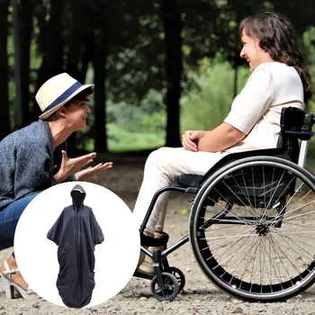 Yağmur Tekerlekli Sandalye Ceket Panço Pelerin Yağmurluk Engelli Açık Sırt Çantası Ağır Dutythe Yaşlı Takım Elbise Pratik Kapak Bisiklet