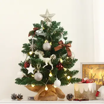 El sanatları için küçük askı süsleri ile Mini Noel ağacı yapay