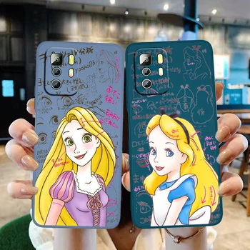 Disney Mermaid Prenses Telefon Kılıfı Xiaomi Redmi için Not 11 11S 10 10S 9 9S 9T 8 8T 7 5 Pro 4G 5G Sıvı Şeker Renk Kabuk Fundas