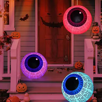Parti için atmosfer PVC hayalet göz küresi şişme ışık ev bahçe dekorasyonu ekleyin