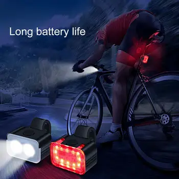 1 Takım Bisiklet ön ışık yüksek parlaklık su geçirmez aşınmaya dayanıklı bisiklet LED far arka lambası bisiklet aksesuarları