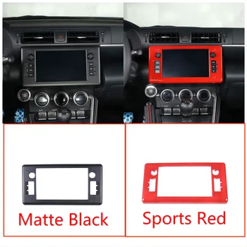 Araba Styling Navigasyon Ekran Trim Koruyun krom çerçeve Sticker ABS Araba İç Çıkartmalar Toyota İçin Fit 86 / Subaru BRZ ZD8 2022