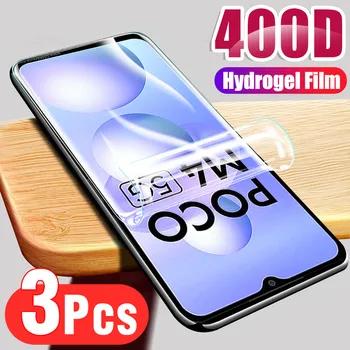 3 Adet Tam Kapsama hidrojel film İçin Xiaomi Poco M4 6.58 