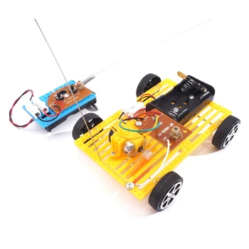DIY Kablosuz Uzaktan Kumanda Yarış Araba Modeli Kitleri Fiziksel Bilim Deneyleri Teknoloji Eğitici Oyuncaklar Çocuklar için