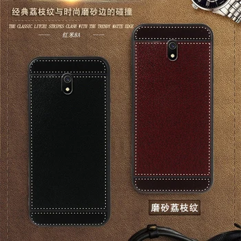 Xiaomi Redmi için 8A Kılıfı M1908C3IC MZB8459 6.22 İnç Siyah Kırmızı Mavi Pembe Kahverengi 5 Stil Moda Cep Telefonu Yumuşak Silikon Kapak