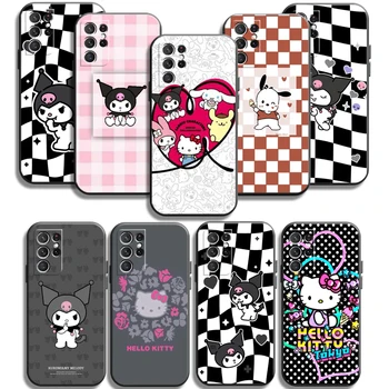 Hello Kitty Kuromi Telefon Kılıfları Samsung Galaxy M12 FE S20 Lite S8 Artı S9 Artı S10 S10E S10 Lite M11 M12 S20FE Kılıfları Coque