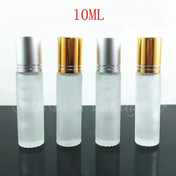 10 ml x 24 boş şeffaf buzlanma rulo cam şişeler uçucu yağ alüminyum kapaklı,10 cc örnek rulo cam şişe