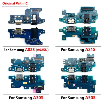 100 % Orijinal USB Şarj Konektörü Kurulu Fiş Portu Flex Kablo Samsung Galaxy A02S A025F A21 A21S A30S A31 A50S A51 A71