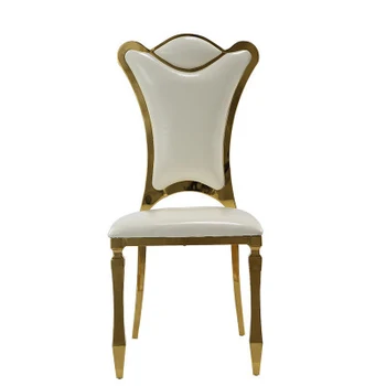 En güzel zarif yemek sandalyesi arkalığı ile PU deri metal tabure yüksek kaliteli mobilya yemek odası daire için