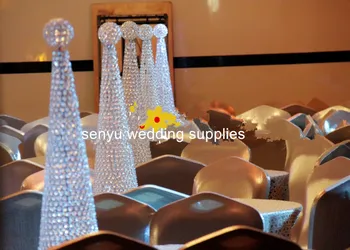 30 gün gönderilen sipariş) 10 adet)Yeni stil Boncuklu Gerçek Kristaller Kasırga Vazo Düğün Centerpiece İçin senyu01083