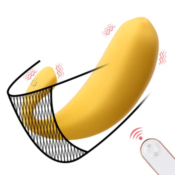 Kadınlar için seks Oyuncakları Kablosuz Uzaktan Kumanda G Spot Yapay Penis Vibratör 9 Hız Titreşimli Yumurta Muz Şekli Vajina Klitoris Stimülatörü