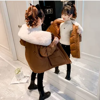 Yeni Gelenler 2020 Çocuk Kız kışlık ceketler Ceket 4 Renk Bebek Kız Dış Giyim Rahat Sevimli Moda Bebek Kız Aşağı Pamuk Giyim