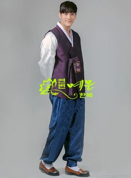 Erkek Hanbok Kore İthal Hanbok Kumaş Damat Düğün Hanbok erkek Hanbok Yeni Hanbok