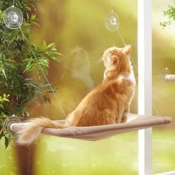 Kedi Hamak Asılı Kedi yatak penceresi Pet Yatak Kediler İçin Küçük Köpekler Güneşli Pencere Koltuk Montaj Battaniye Rulman 20kg evcil Hayvan Aksesuarları