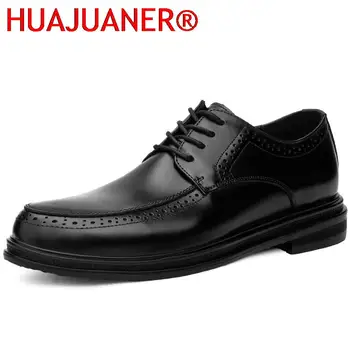 Erkek deri ayakkabı Hakiki Oxford İş Resmi Ayakkabı Erkek Yüksek Kaliteli Lüks ayakkabı Tasarımcıları Kaymaz Düz Beyefendi Ayakkabı