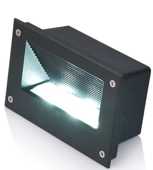 Ücretsiz Kargo 9 W Su Geçirmez IP68 açık / kapalı led duvar lambası Peyzaj merdiven aydınlatma Beyaz kabuk / Siyah kabuk AC85-265V