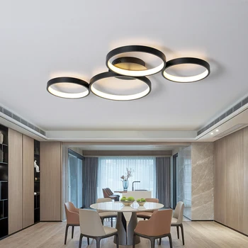 UMEILUCE yaratıcı 4 ışıkları Modern Led tavan lambası yemek oturma odası yatak odası otel yüzeye monte Deco AC85-265V