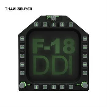 PC USB F / A-18C Kokpit Uçuş Simülatörü DDI Metre DCS Falcon BMS TFT Tam Renkli Ekran 768X768 DPI
