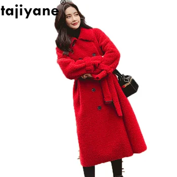 100 % Kürk kadın Ceket Kadın Ceket Kore Güz Kış Ceket Kadınlar Tops Vintage Yün Ceket Kadın Koyun Shearlıng Kürk ZT1642