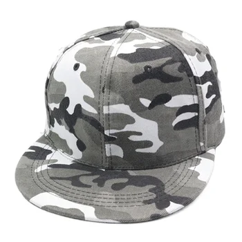 56-60cm ayarlanabilir baskılı ordu yeşil kamuflaj beyzbol şapkası düz fatura Snapback şapka erkekler için