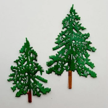 Noel Ağacı Metal Çelik Çerçeveler Kesme Ölür DIY Hurda Rezervasyon Fotoğraf Albümü Kabartma Kağıt Kartları
